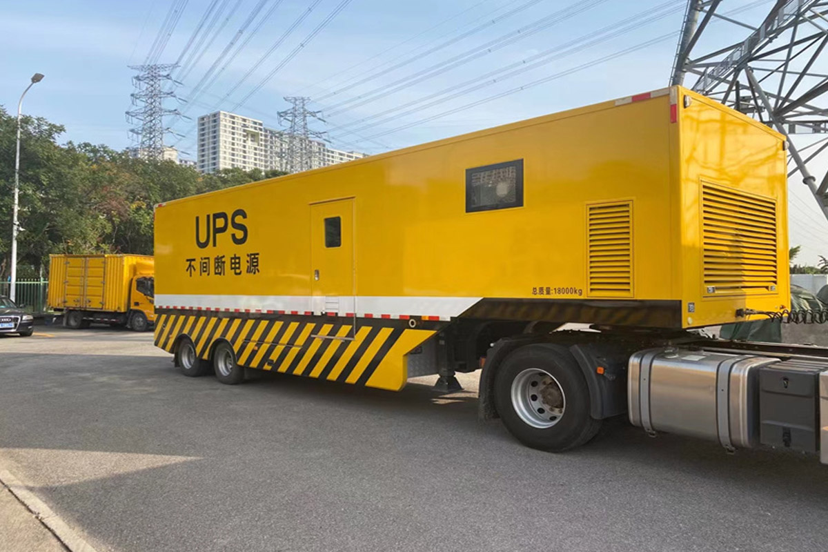 松阳发电机租赁施工现场